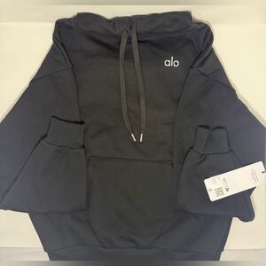 NWT Alo Accolade Women’s Hooded Sweatshirt, Black, Size Small